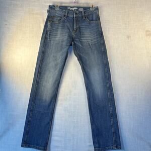 Wrangler Retro Slim Boot Jeans Mens 30x32 Blue Med Wash Denim